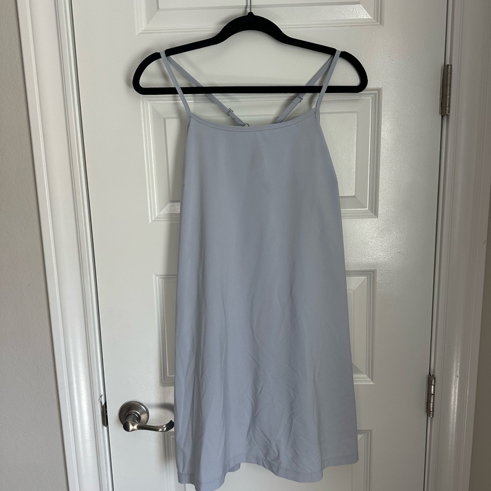 Light Blue Spaghetti Strap Athletic Dress